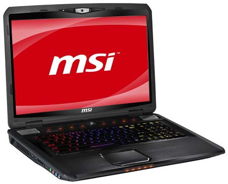 MSI GT780R - игровой ноутбук на базе Sandy Bridge